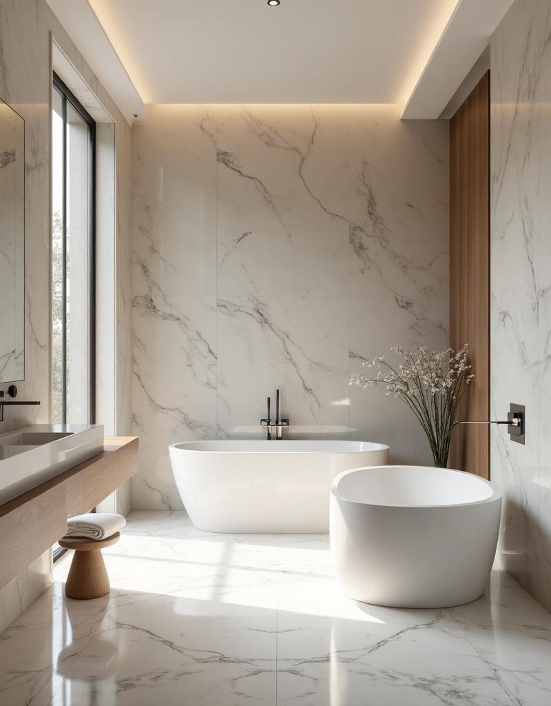 Premium bathroom tile installation